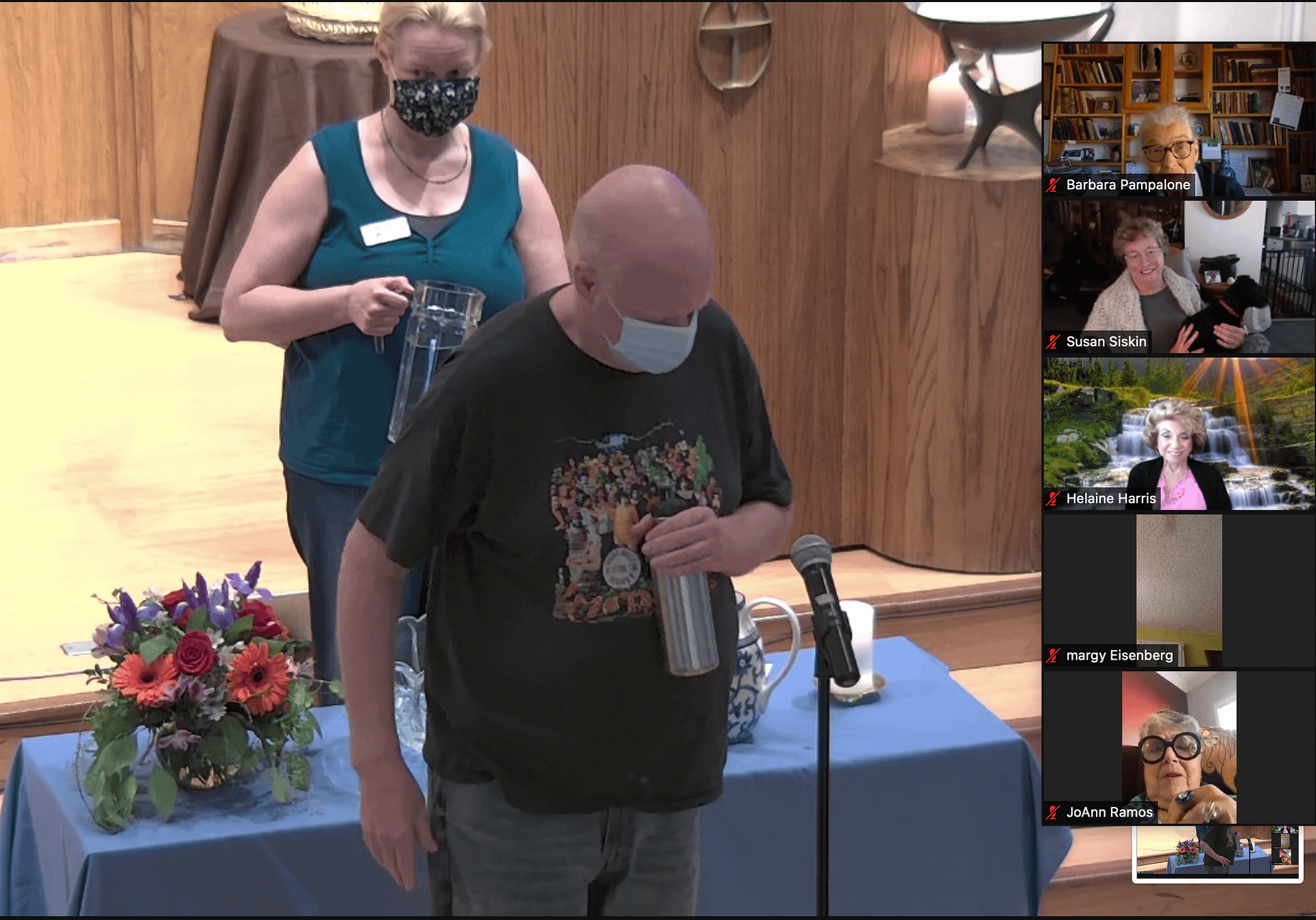 Zoom View of Water Communion Zoom View of Water Communion